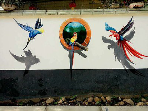 东山视觉错位-3D墙绘设计